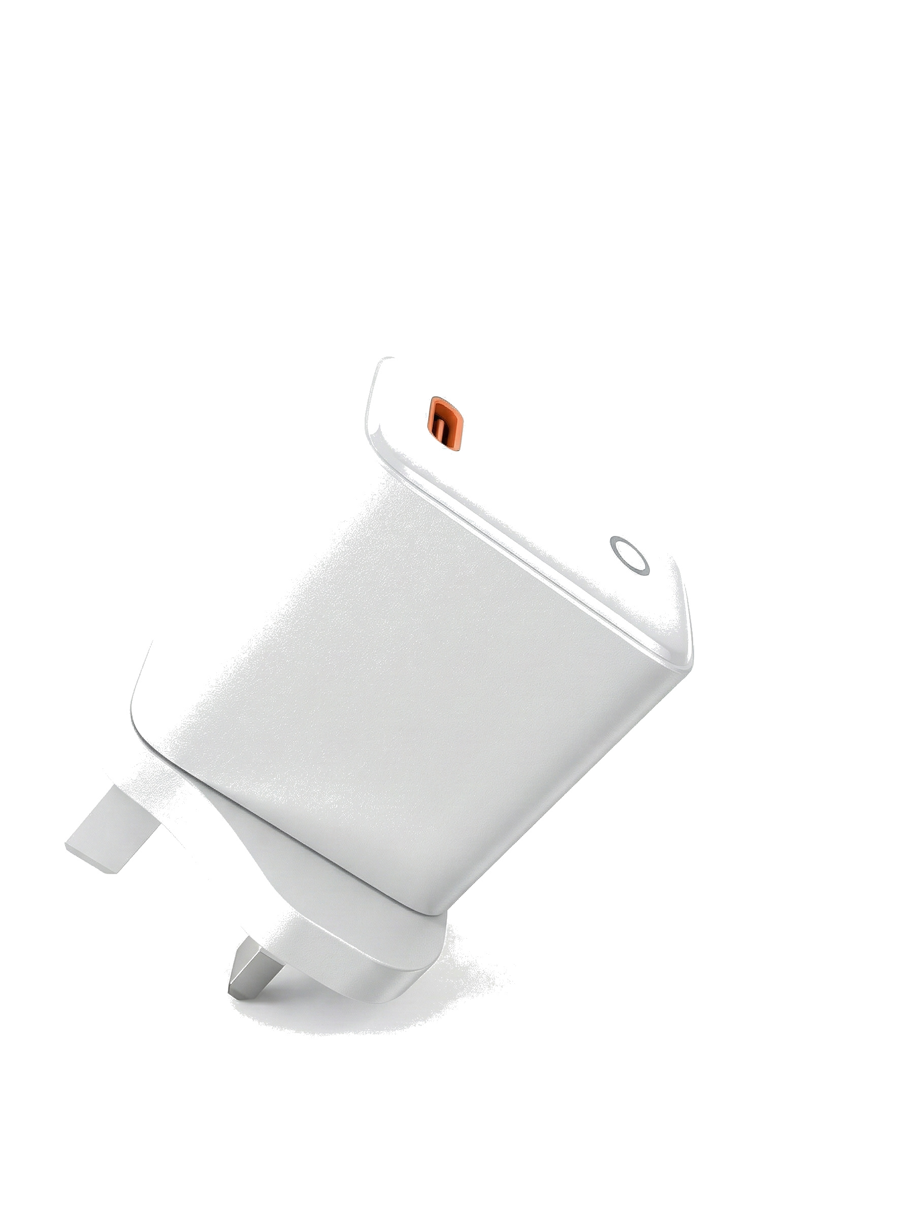 45W UK Plug Single Type-C LED